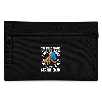 Plus je rencontrais, plus j’aime mon bernard-l’ermite - Trousse - noir - Devant