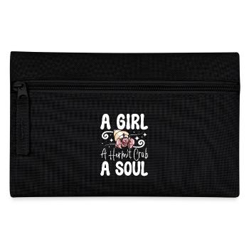 Une fille, un bernard-l’ermite, une âme - Trousse - noir - Devant