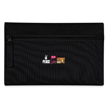 Paix, amour, bernard-l’ermite - Trousse - noir - Devant