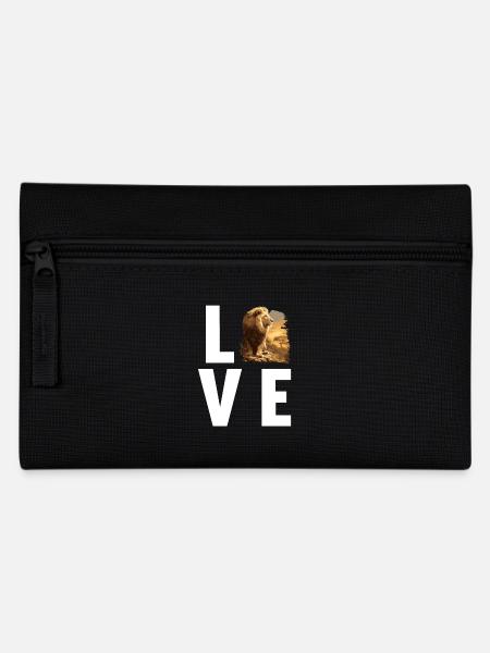 Lion Löwen Löwe - Federtasche - Schwarz