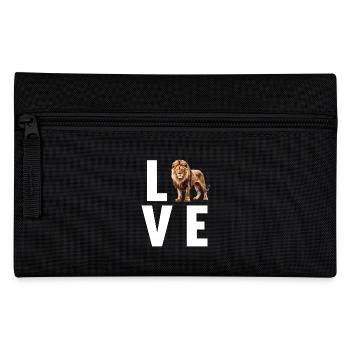 Lion Löwen Löwe - Federtasche - Schwarz - Vorne