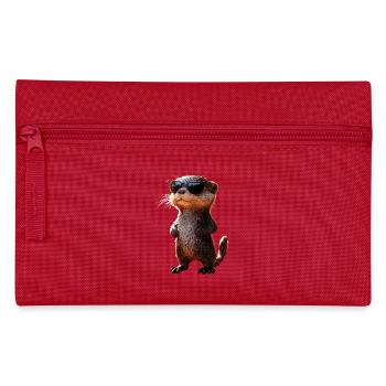 Otter Sea Otter Otter Marten Love Cute Otter - Pencil Case - red - Front