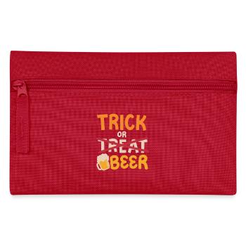 Süßes oder Saures Halloween Bier trinken - Federtasche - Rot - Vorne