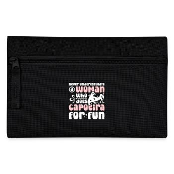 Never underestimate a woman who does Capoeira - Pencil Case - black - Front