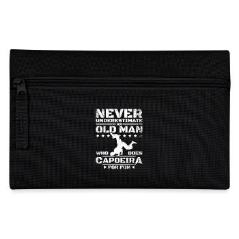 Never underestimate an old man who does Capoeira - Pencil Case - black - Front