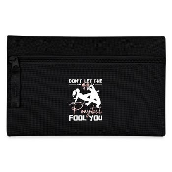 Don't let the ponytail fool you Capoeira girl - Pencil Case - black - Front