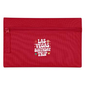 Las Vegas Geburtstagstrip - Federtasche - Rot - Vorne