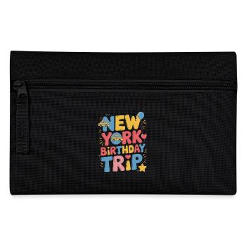 New York Birthday Trip Colorful - Pencil Case - black - Front