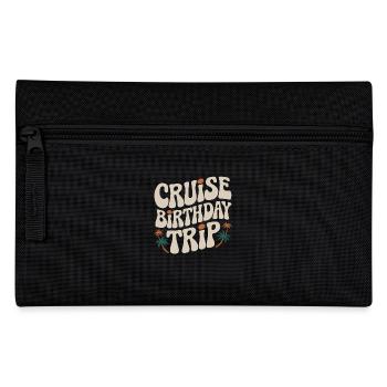 Cruise Birthday Travel Adventure - Pencil Case - black - Front