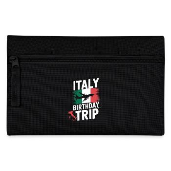 Italy Birthday Trip Adventure - Pencil Case - black - Front