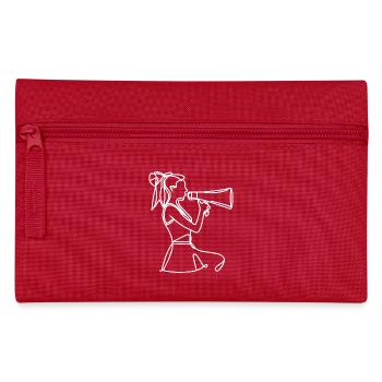 Croquis de pom-pom girl - Trousse - rouge - Devant