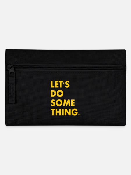 let's do something - Federtasche - Schwarz