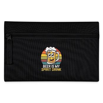 Beer Is My Spirit Drink Retro Style - Pencil Case - black - Front