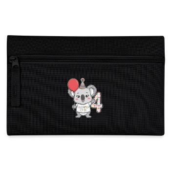 4th Birthday Koala Kaolafied To Be - Pencil Case - black - Front