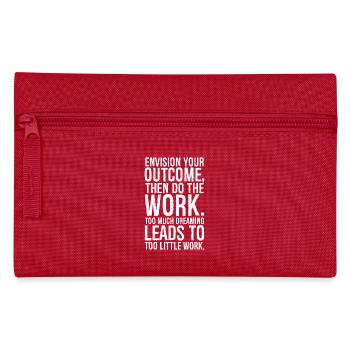 Imaginez votre résultat, puis faites le travail - Trousse - rouge - Devant