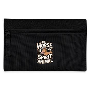 Pferd Le cheval est mon animal spirituel Pferd - Trousse - noir - Devant