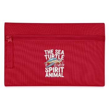 Tortue de mer Animal - Trousse - rouge - Devant