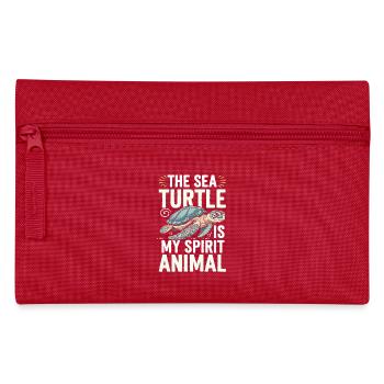 Tortue de mer Animal - Trousse - rouge - Devant