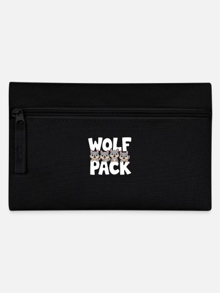 Wolf Gruppen Design Wolf Pack - Federtasche - Schwarz
