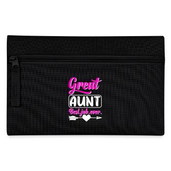 Great Aunt Best Job Ever Cute Arrow and Heart - Federtasche - Schwarz - Vorne