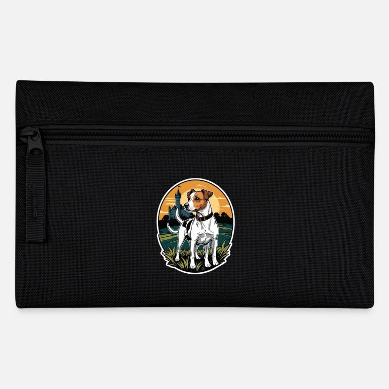 Jack Russel - Federtasche - Schwarz