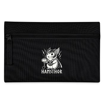 Hamsthor Hamster Drôle Viking Jeu de mots Odin Vikings - Trousse - noir - Devant