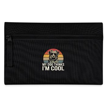 Havanese dog my dog thinks I'm cool - Pencil Case - black - Front