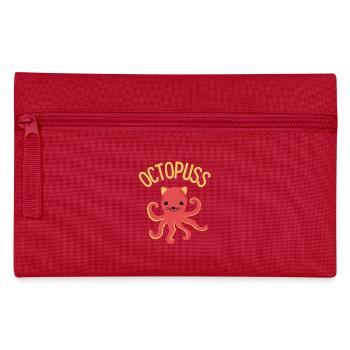 Funny Cat Pun - Pencil Case - red - Front