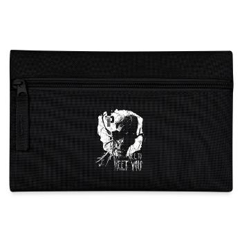 Nice To Meet You - Creepy Horror Monster - Pencil Case - black - Front