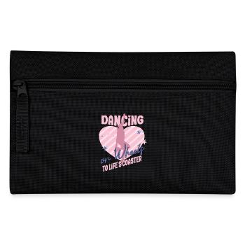Patineur à roulettes Soirée Danse sur Roues Idée Cadeau - Trousse - noir - Devant