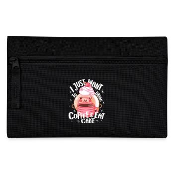Pastry Lover Just Want Eat Cake Cute Gift - Pencil Case - black - Front