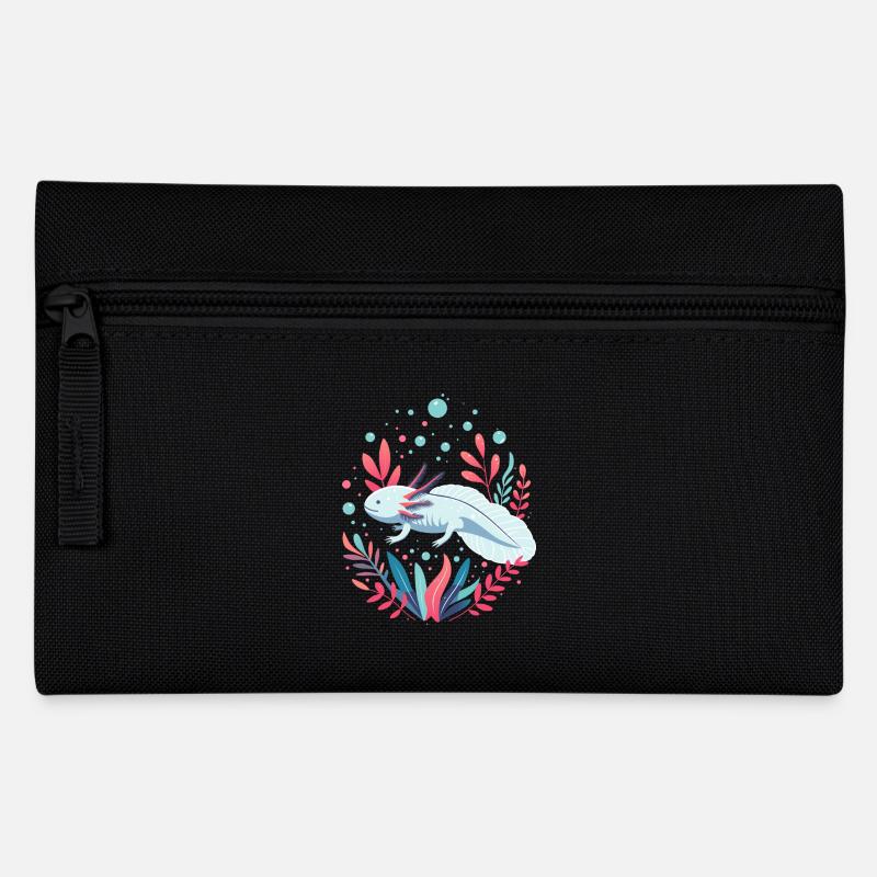 Axolotl - Federtasche - Schwarz