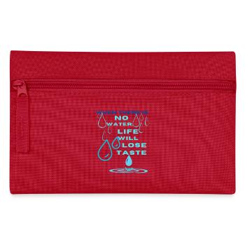 Water Conservation Inspirational Design - Pencil Case - red - Front