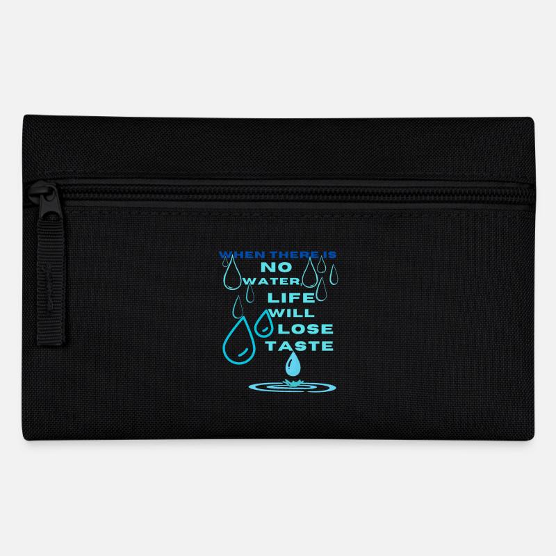 Water Conservation Inspirational Design - Pencil Case - black
