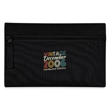 December 2006 Vintage Retro Birthday Gift - Pencil Case - black - Front