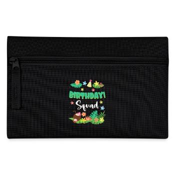 Floral Birthday Squad Tropical Island Party Graphi - Federtasche - Schwarz - Vorne
