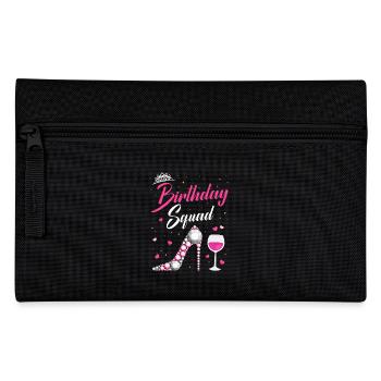 Sparkling Birthday Squad with Crown and Heels - Federtasche - Schwarz - Vorne