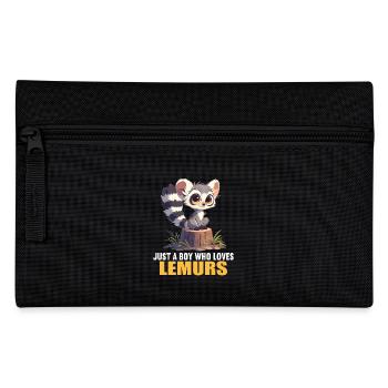Lemuren Lemurs Lemur - Pencil Case - black - Front