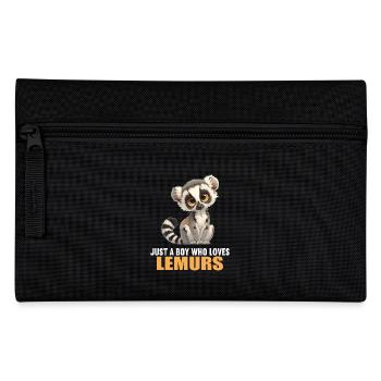 Lemuren Lemurs Lemur - Pencil Case - black - Front
