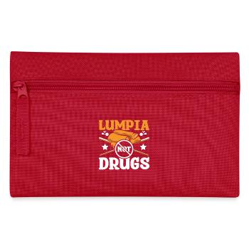 Lumpia not drugs - Pencil Case - red - Front