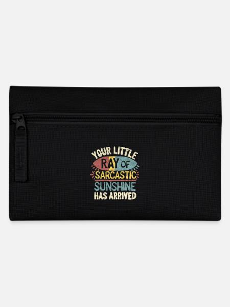 lustiger Spruch little ray of sarcastic sunshine - Federtasche - Schwarz