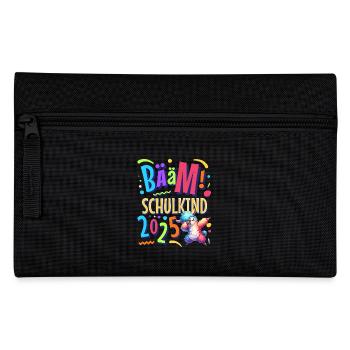 Bääm Schulkind 2025 Dabbing Alpaka - Federtasche - Schwarz - Vorne