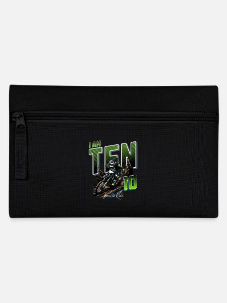 Motocross 10. Geburtstag - Federtasche - Schwarz