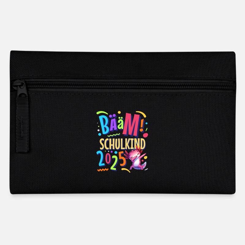 Bääm Schulkind 2025 Axolotl - Federtasche - Schwarz