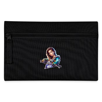 Motocross Women Girls - Pencil Case - black - Front