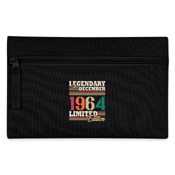 Vintage 1964 Décembre Cadeau Anniversaire Rétro - Trousse - noir - Devant
