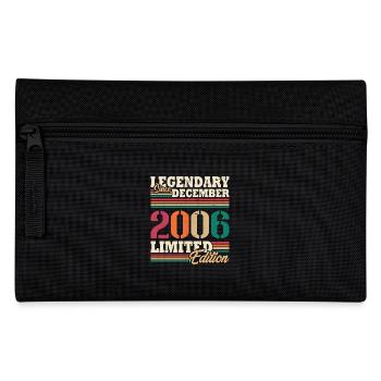Vintage 2006 Décembre Cadeau Anniversaire Rétro - Trousse - noir - Devant