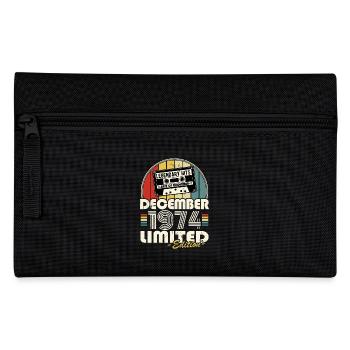 Legendary since December 1974 vintage birthday - Pencil Case - black - Front