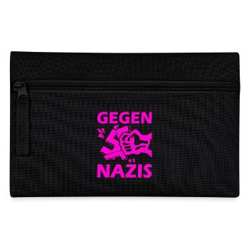 Against nazis fist - Pencil Case - black - Front