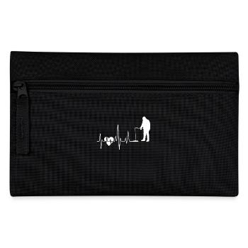 Fishing Heartbeat - Pencil Case - black - Front